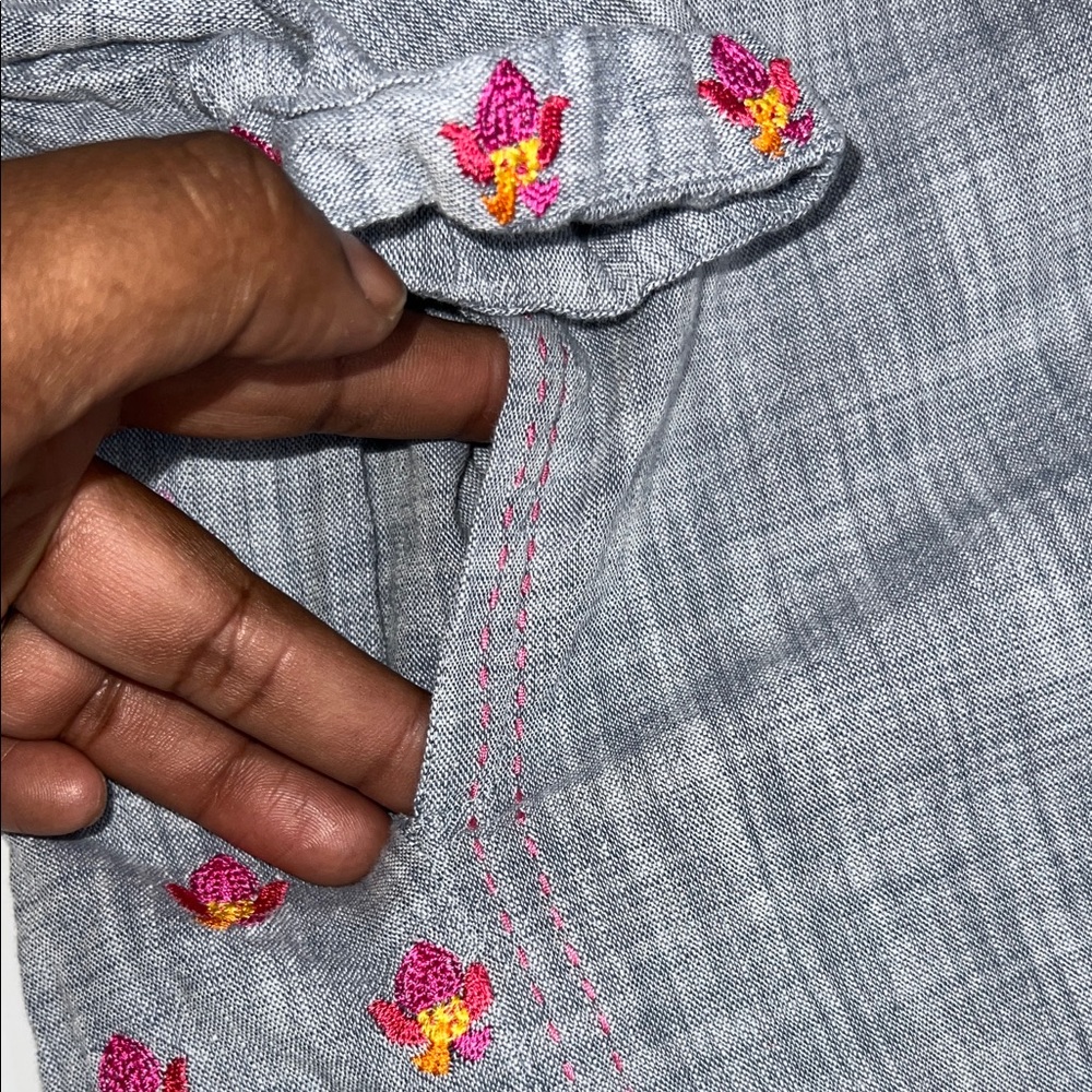 Preowned Khaadi Gray Dress with Colorful Embroidery - Picture 5 of 10